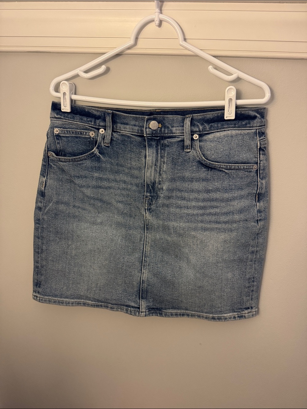 J. Crew Light Blue Denim Mini Skirt